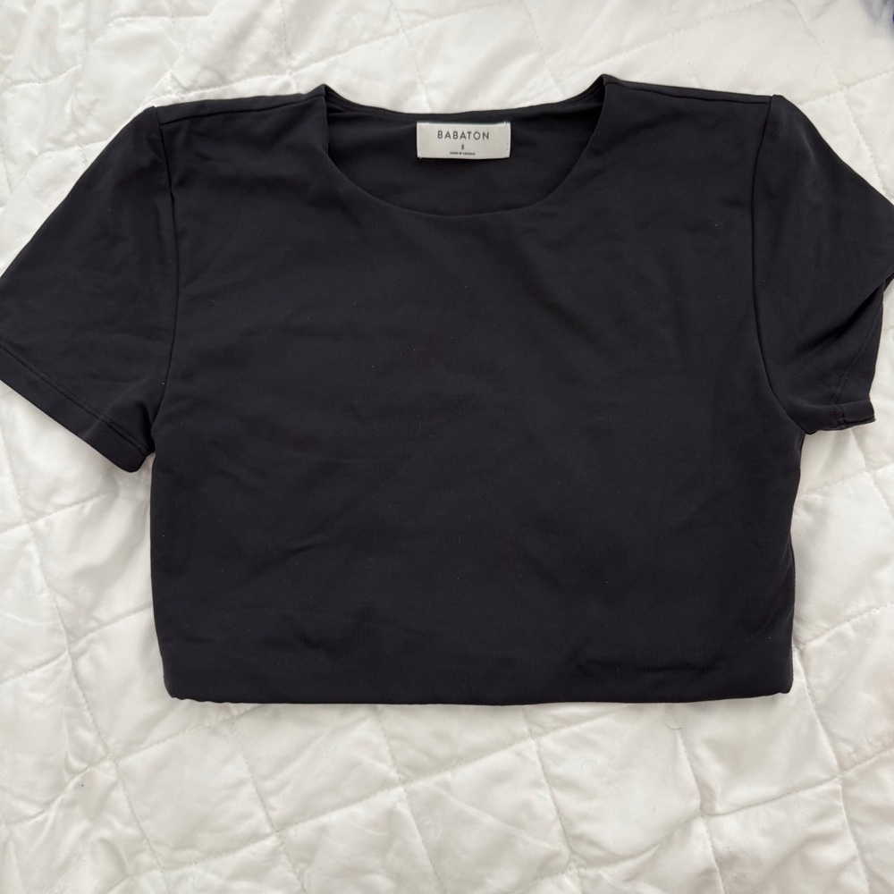 Babaton Black Crop Top